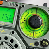 HanRongDa mini receiver radio with Bluetooth featuring an easy-to-read display and manual tuning dial