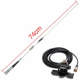 Nagoya Clone dual band antenna for radios with 74cm length and durable connection cable
