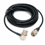 Nagoya Clone dual band antenna for radios with coaxial cable and connectors for efficient signal transmission
