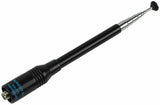 Nagoya NA-773 telescopic antenna for ham radio with extendable metal rod and black base