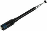 Nagoya NA-773 telescopic antenna for ham radio with extendable metal rod and black base