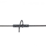 Close-up of Nagoya NL-770S 3db gain antenna metal connector and mounting hardware in chrome finish