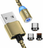 RUGBY RADIOS 3 in 1 magnetic charging cable UK with multiple connectors for fast charging and data transfer