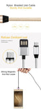 RUGBY RADIOS 3 in 1 magnetic charging cable UK with nylon braided design for durability and strong magnet