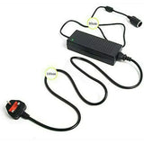 QYT KT-8900D amateur radio power adapter with UK plug and black rectangular charger box