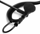 Replacement boom microphone for referee system with black foam cover and flexible arm