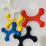Assorted rubber bumpers for 2.5 inch hard drive in red, blue, yellow, black, and white for added protection