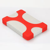 Unbranded rubber bumper for 2.5 inch hard drive in bright red for added protection and grip