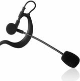 Unbranded replacement boom microphone for referee system with flexible design and foam windscreen