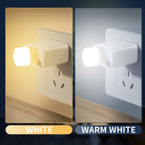 USB LED mini night light in warm white and white settings for versatile lighting options