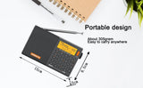 XHDATA D-808 digital radio in portable design, easy to carry, with clear display and adjustable antenna