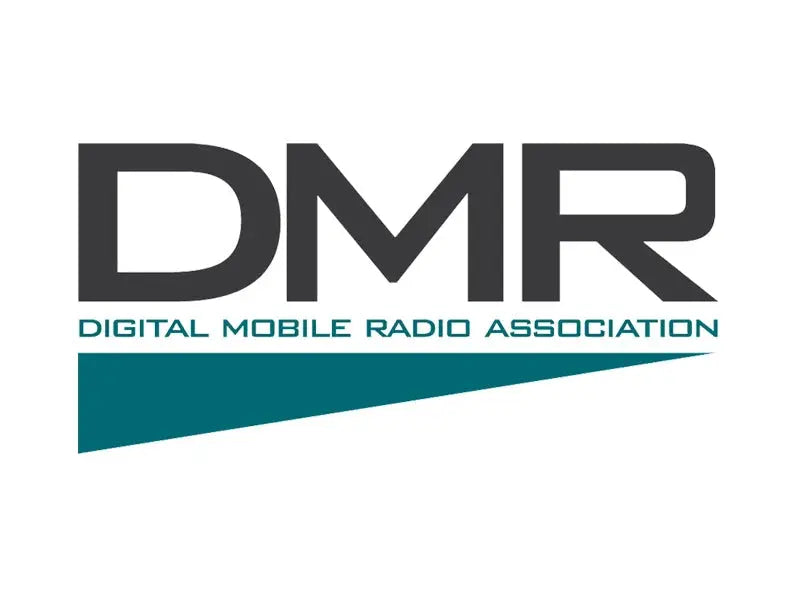 DMR logo representing digital mobile radio association for DMR radios for sale UK collection of Baofeng radios