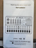 New 2025 Rechargeable portable Live Mixer Sound Mini Desk with multiple outputs