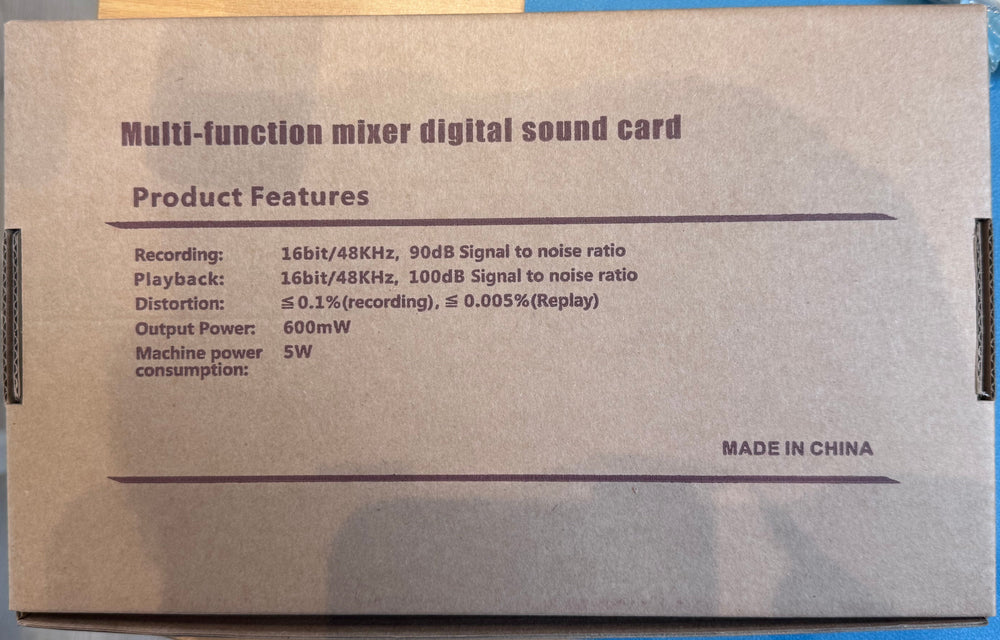 Portable live mixer UK with 16-bit recording and 600W output power for professional sound mixing