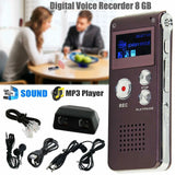 Rechargeable 8GB Digital Audio/Sound/Voice Recorder MP3 Player + Microphone