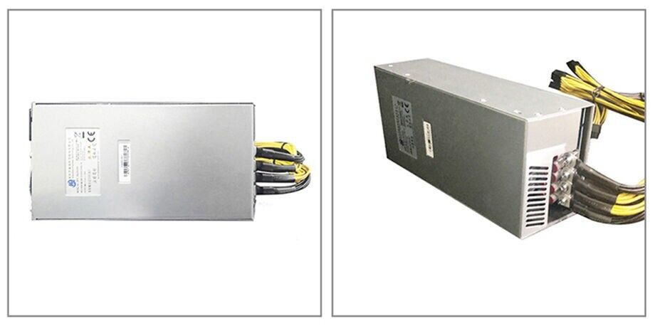 2400w mining power supply UK with multiple connector cables for cryptocurrency mining rigs