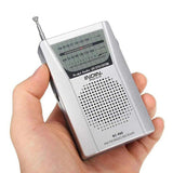 Teeny Tiny BC-R60 2AA Battery Operated AM/FM Pocket Radio with Headphone Jack