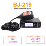 UK Baojie BJ-218 DC 18V 25W Mobile Radio VHF UHF 136-174 400-470MHz Ham