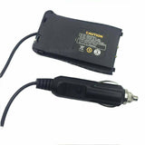 Rugby Radios UK Baofeng/Retevis £6.5 Battery Eliminator Car Charger BaoFeng BF-888S Retevis H777 Walkie Talkie Radios Specifications: - Input: DC 12V - Output: Max: 3A - Highly efficient > 90% - Low Heat Dissipation - Light weight Compatible Radio Model: , BF-666S, BF-777S, BF-888S, Retevis H777, Radios Walkie Talkie. Kindly Note: It’s battery eliminator, not real battery. What's In the Box: -1x Battery Eliminator Car Chargers For Baofeng BF-888S Retevis H777 Walkie Talkie (not included is the walkie talkie