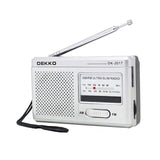 POCKET PORTABLE RADIO - DEKKO AM/FM Optional USB Lead or AA batteries