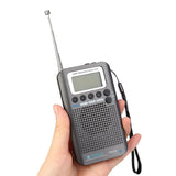 HRD-737 AIRBAND,MARINEBAND,CB,VHF,FM,TV,SW 1-7 BANDS Rechargeable Radio + CASE