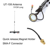 Rugby Radios UK Nagoya £6 UK UT106 Nagoya 3db Gain 1/2wave Dual frequency Antenna amateur transceivers 1. Type: Nagoya UT-106UV Antenna2. Length: RG-174 480mm3. Frequency: 144/430 MHz4. Gain: 3.00dB5. Diameter of magnetic connector : 31mm6. Connector: SNA-M7. The VSWR is less than 1.58. Impedance?50 ohms9. Cable: RG-174 Compatible With Radio Models:Kenwood TK100 TK200Icom IC-V8 IC-V82 IC-U82 etc. Package included:1Pcs