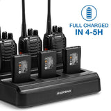 Six-Way Charger for Baofeng UV5R series - 6 Batteries /Radios same time