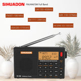 SIHUADON XTDATA R-108 Portable Radio FM LW Shortwave MW Airband Receiver