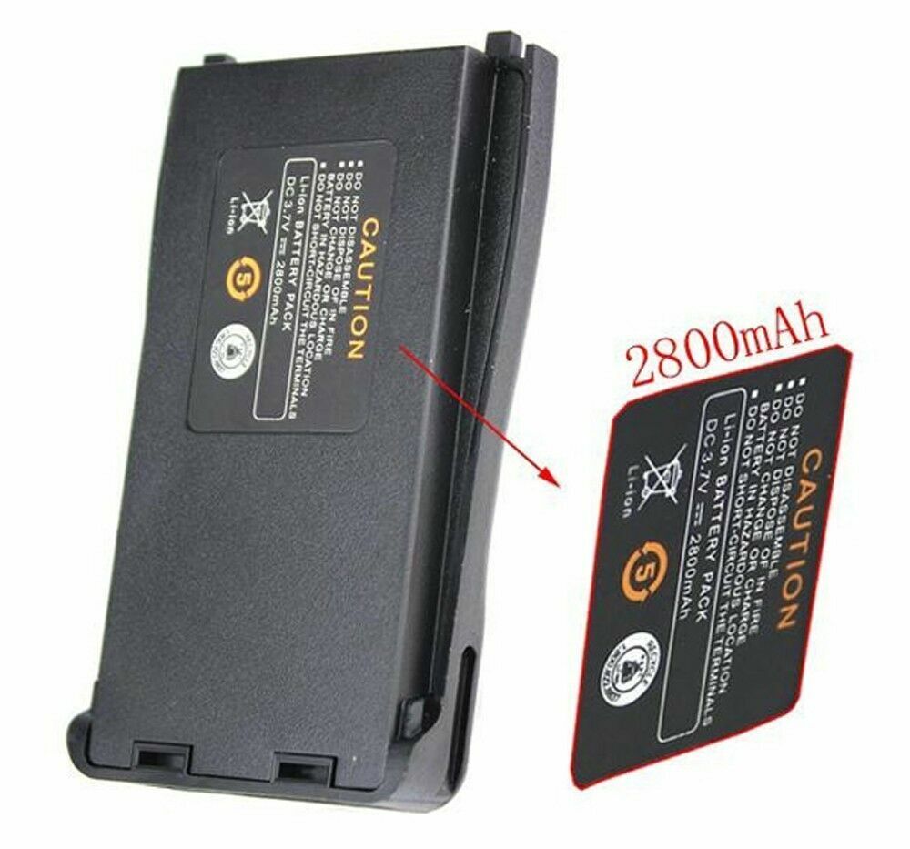 Baofeng 888s replacement battery with 2800mAh capacity for extended radio communication use
