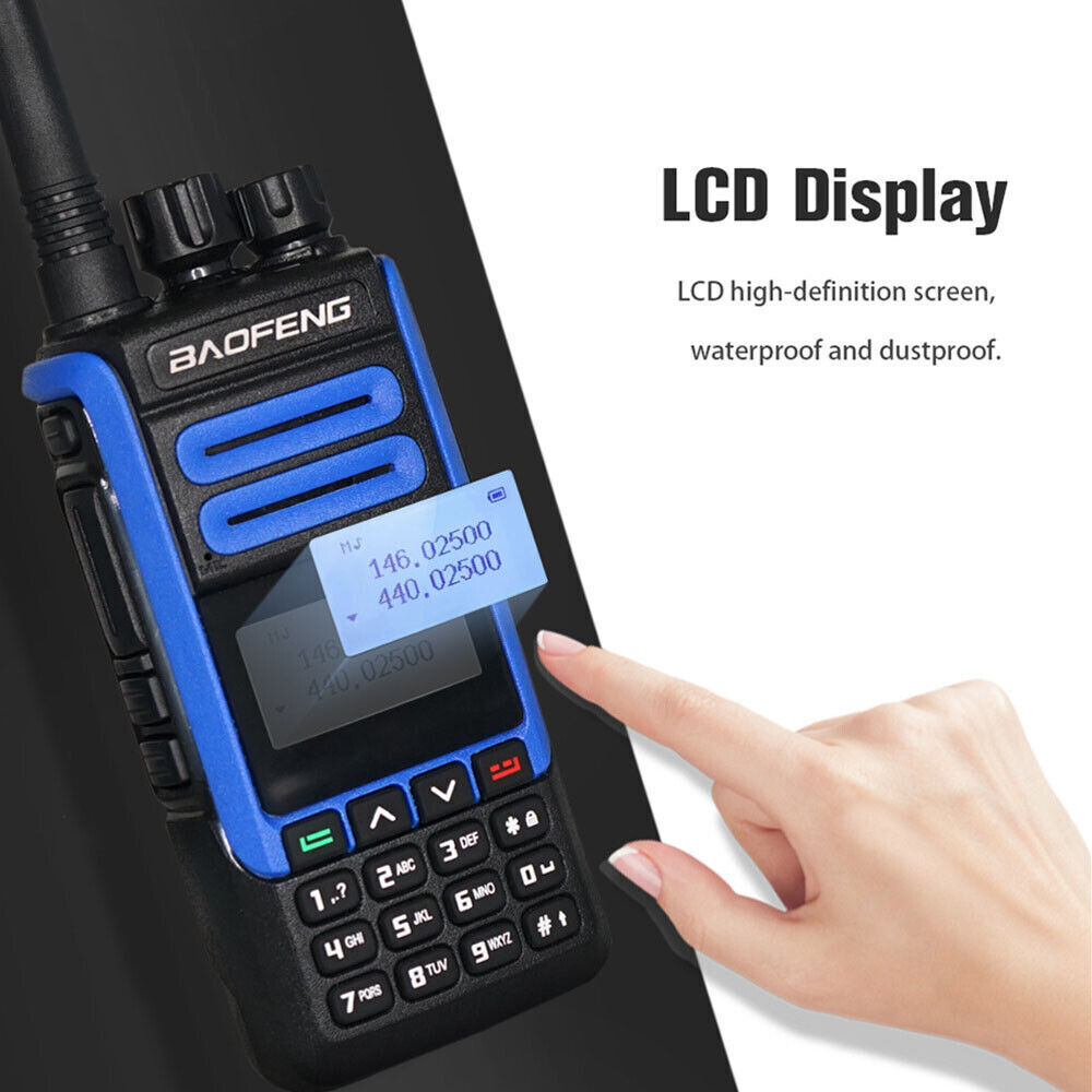 Baofeng BF-H7 dual band radio with LCD display, waterproof and dustproof features