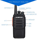 Baofeng BF-T99 Plus 10w radios UK with clear display, buttons and antenna for efficient communication