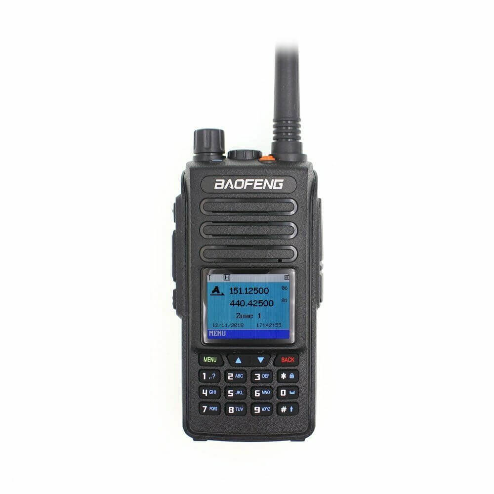 Baofeng DM-1702 DMR radio with dual band frequency and large display for clear communication