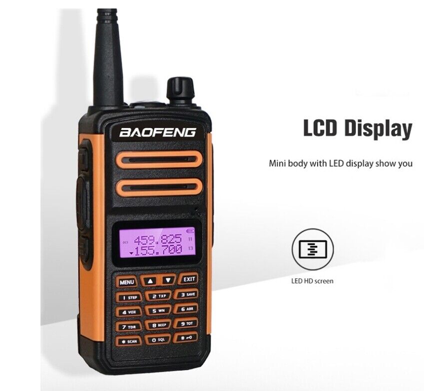 Baofeng TR-988UV triband radio with LCD display and compact design for clear communication