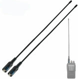 Replacement antennas for Baofeng UV-10R Plus two way radio with long black flexible design