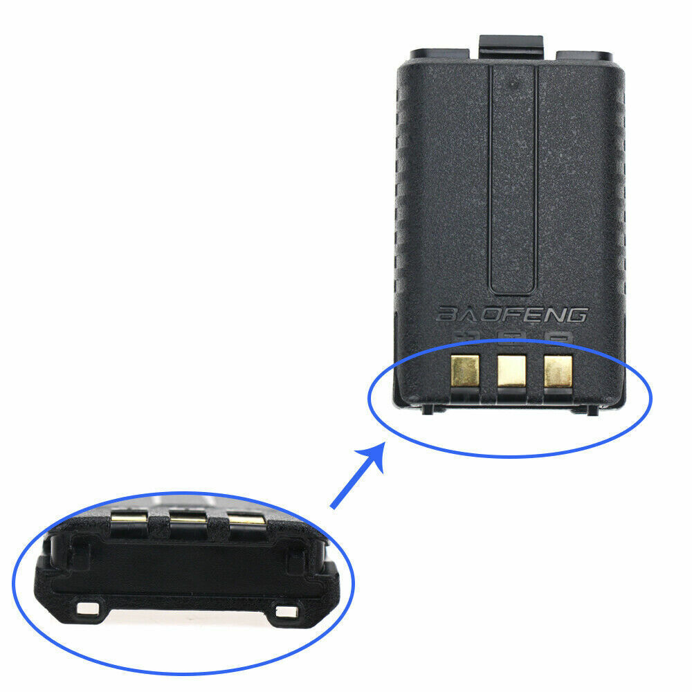 Baofeng UV-5R high power battery with durable design for extended radio communication use