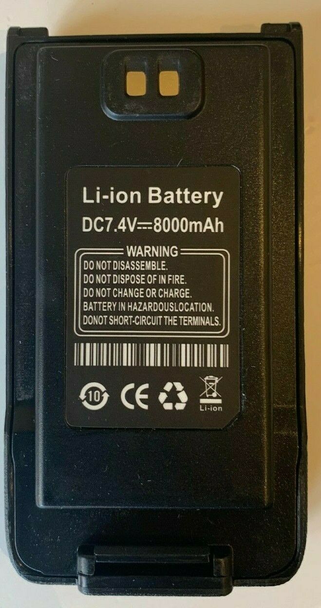 Baofeng UV-9R battery replacement with 8000mAh capacity for reliable radio communication