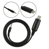 Baofeng UV3R programming cable with USB connector and audio jack for easy radio programming