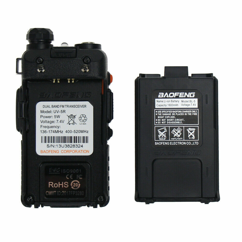 Baofeng UV5R replacement battery for efficient power supply and enhanced radio communication