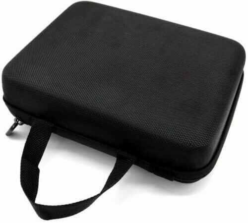Black carrying case for Baojie BJ-03x2 walkie talkie with handle and zipper closure