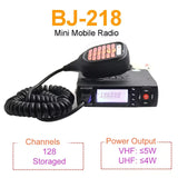 Baojie BJ-218 mobile radio UK with 128 channels and 5W power output for reliable communication