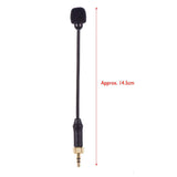 BOYA BY-UM2 mini microphone with a slim design and approx 14.5cm length for clear audio recording