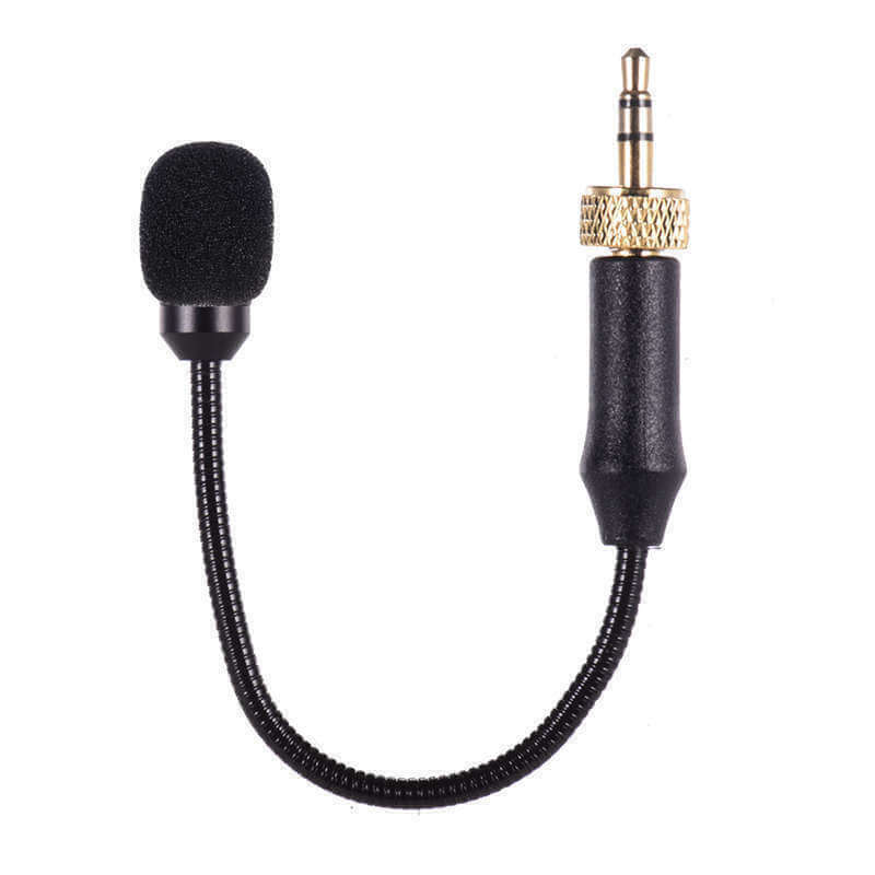 BOYA BY-UM2 mini microphone with flexible neck and 3.5mm audio jack for clear sound recording