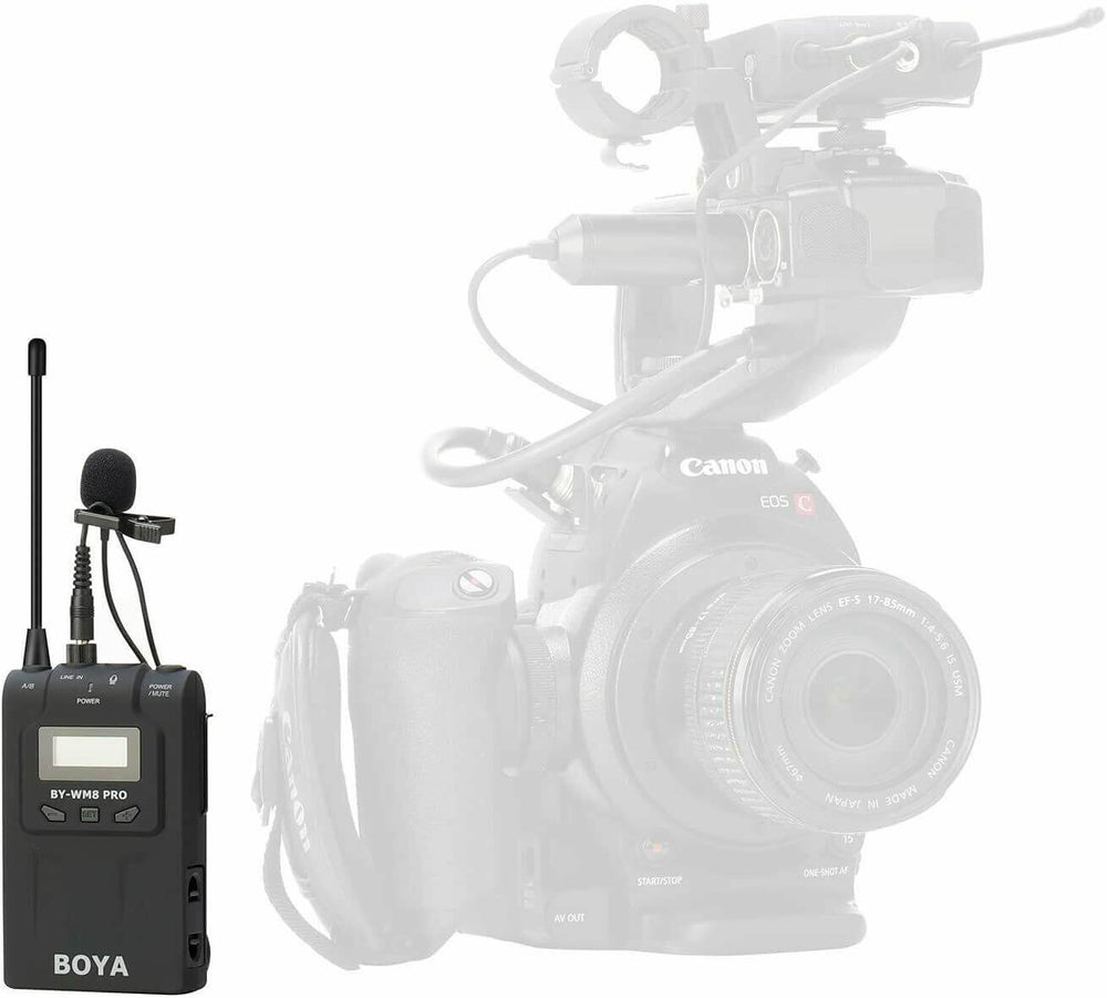 BOYA TX8 Pro wireless transmitter receiver for cameras, designed for high-quality audio capture