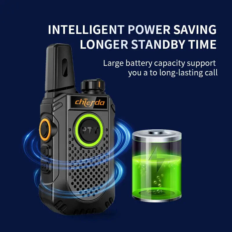 CHIERDA TC18 UHF portable radio with intelligent power saving for extended standby time and long-lasting calls