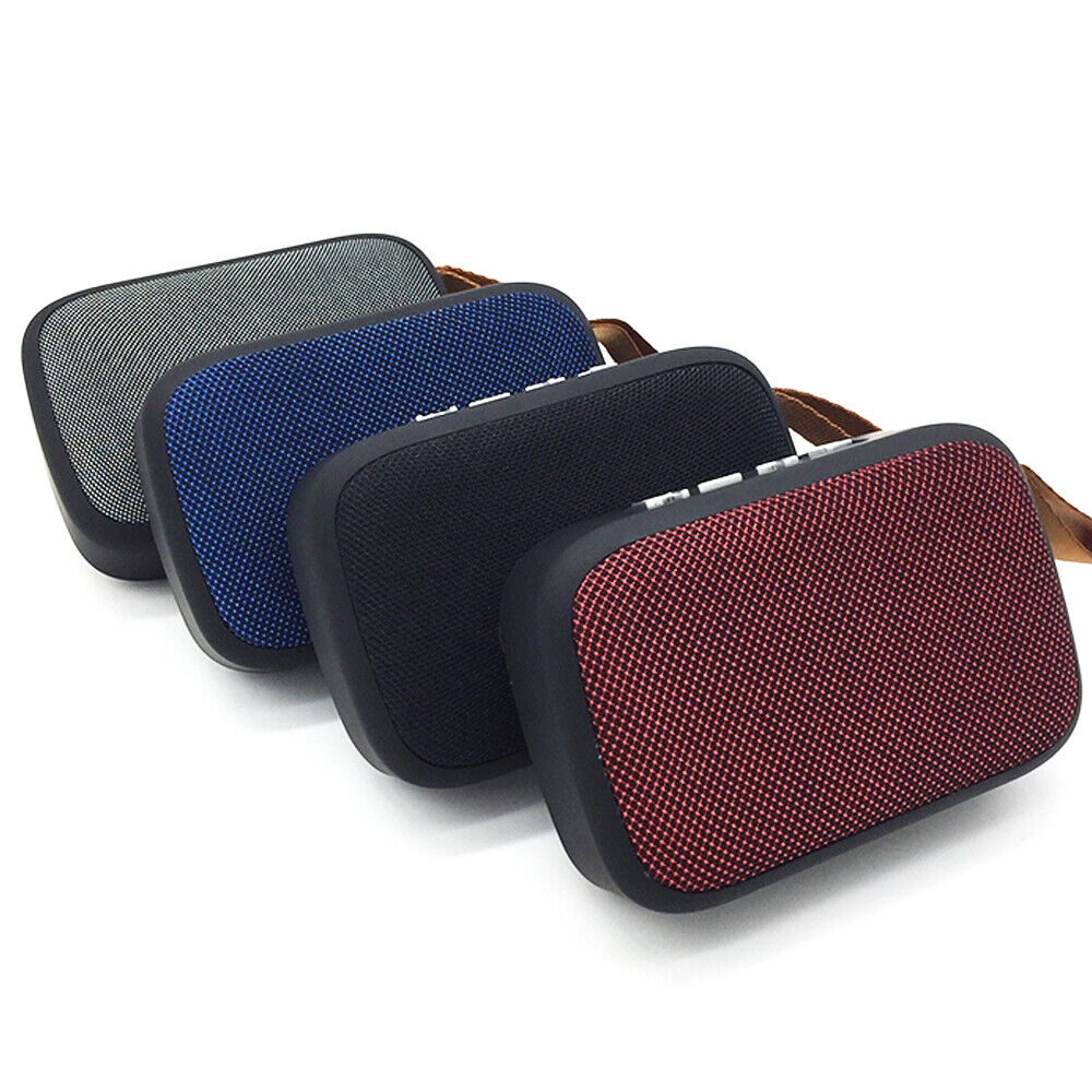 Cloth covered Bluetooth speaker available in four colours for portable audio enjoyment