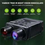 VABSCE digital night vision monocular with 1080P HD video, 5X digital zoom, and infrared capabilities