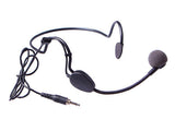 Headset for full-duplex referee communication system with adjustable microphone and comfortable design