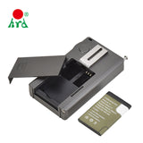 HanRongDa portable UHF VHF radio receiver with removable battery compartment for easy power management