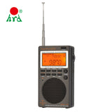 HanRongDa portable UHF VHF radio receiver with LED display and telescopic antenna for clear signal reception