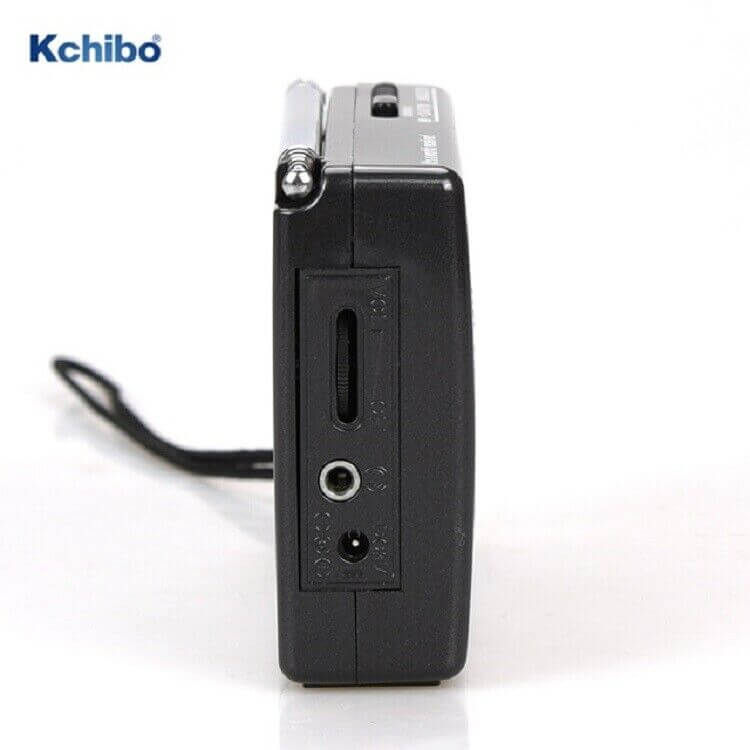 KK-909B shortwave radio UK with headphone socket and antenna for portable listening